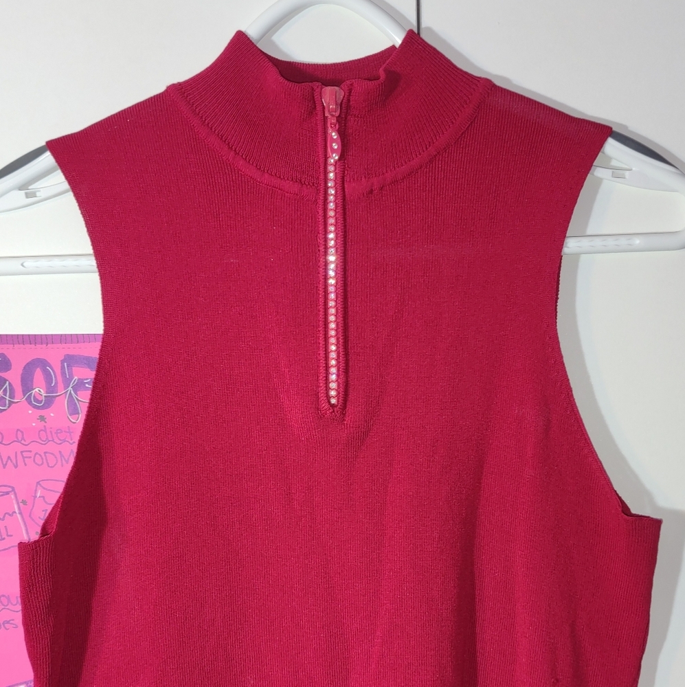 Quarter zip tank